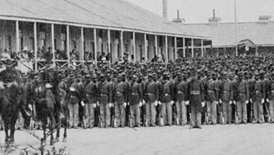 USCT Troops on Parade in Tennessee